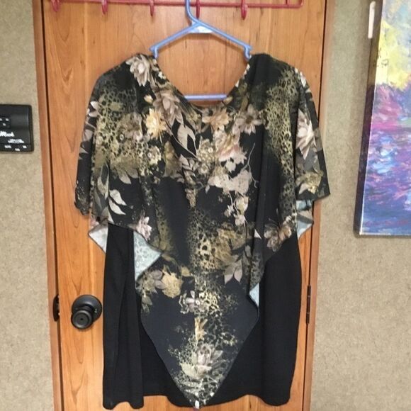 CJ Banks Brand Women’s Sz 2X 2Pc Blouse - Picture 4 of 9